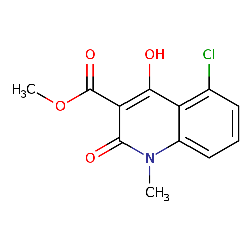 COC(=O)c1c(O)c2c(Cl)cccc2n(c1=O)C