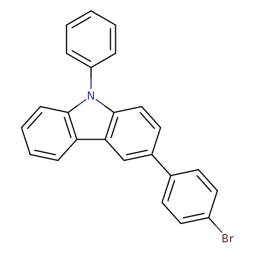 Brc1ccc(cc1)c1ccc2c(c1)c1ccccc1n2c1ccccc1