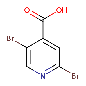 Brc1ncc(c(c1)C(=O)O)Br