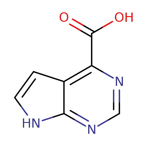 OC(=O)c1ncnc2c1cc[nH]2