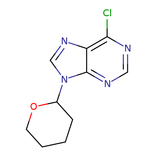 Clc1ncnc2c1ncn2C1CCCCO1