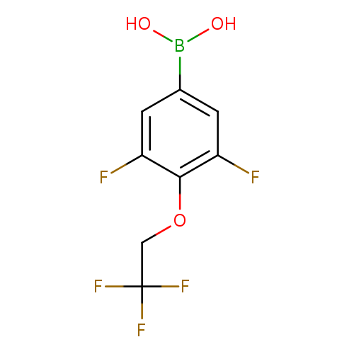 Fc1cc(cc(c1OCC(F)(F)F)F)B(O)O