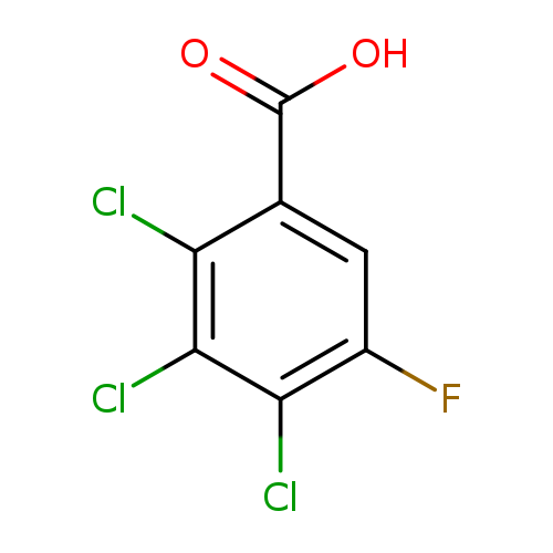 OC(=O)c1cc(F)c(c(c1Cl)Cl)Cl