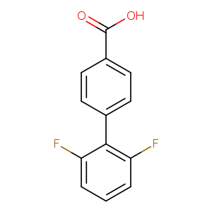 Fc1cccc(c1c1ccc(cc1)C(=O)O)F