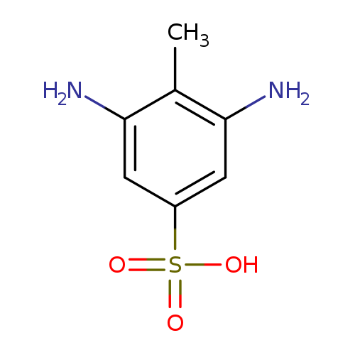 Cc1c(N)cc(cc1N)S(=O)(=O)O