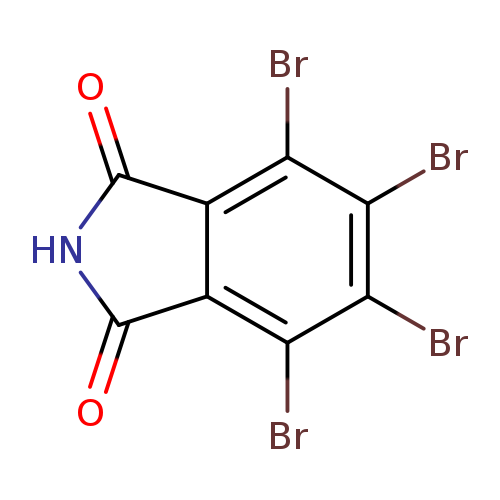 O=C1NC(=O)c2c1c(Br)c(c(c2Br)Br)Br