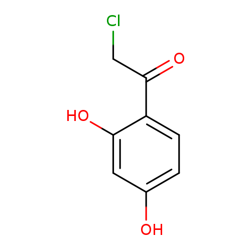 ClCC(=O)c1ccc(cc1O)O