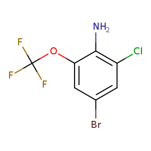 Brc1cc(OC(F)(F)F)c(c(c1)Cl)N