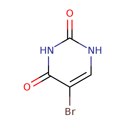 Brc1c[nH]c(=O)[nH]c1=O