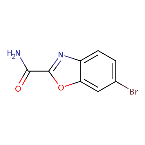 Brc1ccc2c(c1)oc(n2)C(=O)N