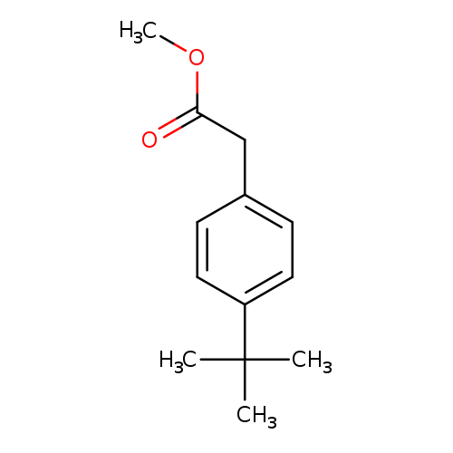COC(=O)Cc1ccc(cc1)C(C)(C)C
