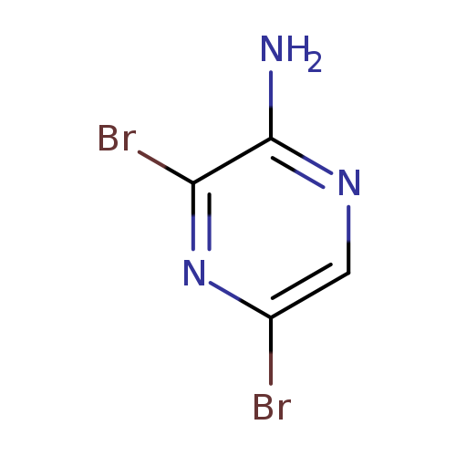 Brc1cnc(c(n1)Br)N