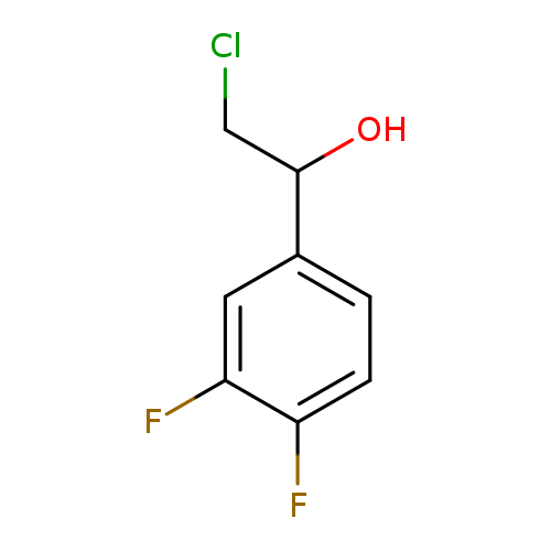 ClCC(c1ccc(c(c1)F)F)O