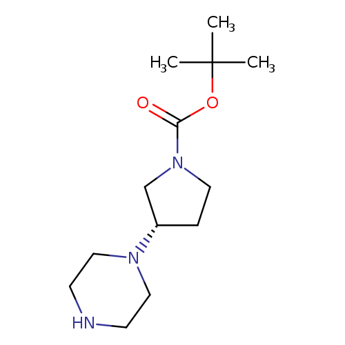 O=C(N1CC[C@@H](C1)N1CCNCC1)OC(C)(C)C