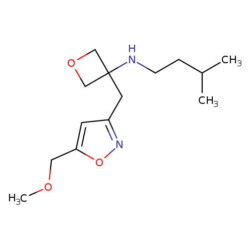 COCc1onc(c1)CC1(COC1)NCCC(C)C