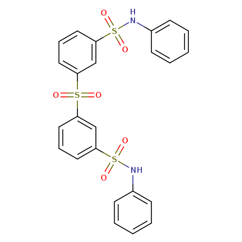 O=S(=O)(c1cccc(c1)S(=O)(=O)Nc1ccccc1)c1cccc(c1)S(=O)(=O)Nc1ccccc1