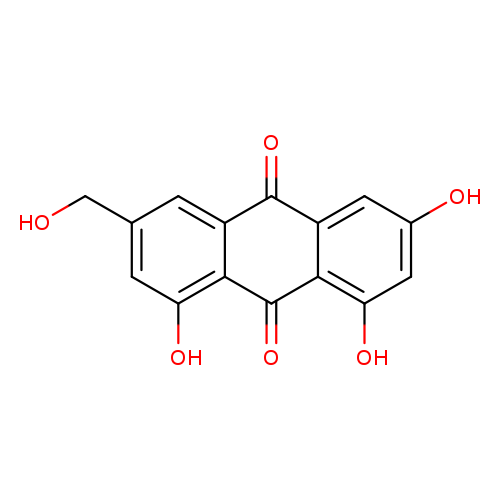 OCc1cc(O)c2c(c1)C(=O)c1c(C2=O)c(O)cc(c1)O