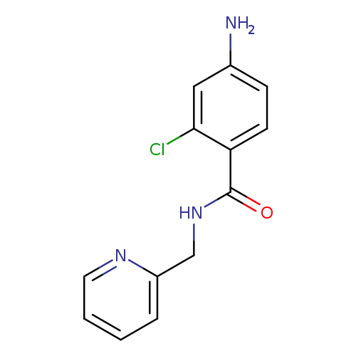 Nc1ccc(c(c1)Cl)C(=O)NCc1ccccn1
