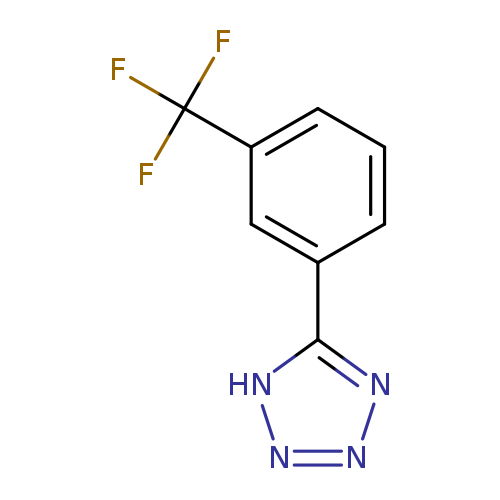 FC(c1cccc(c1)c1nnn[nH]1)(F)F