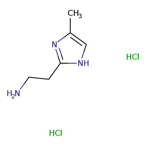 NCCc1[nH]cc(n1)C.Cl.Cl