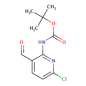 O=Cc1ccc(nc1NC(=O)OC(C)(C)C)Cl
