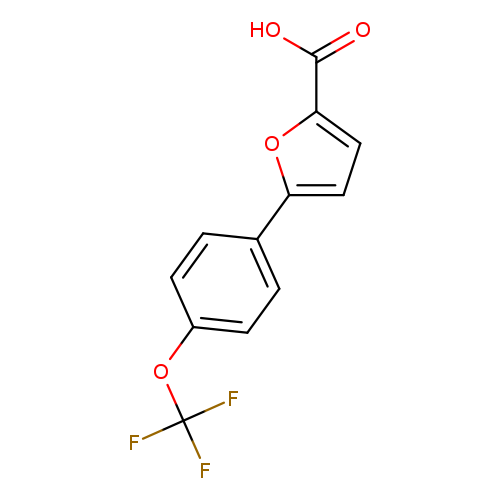 OC(=O)c1ccc(o1)c1ccc(cc1)OC(F)(F)F