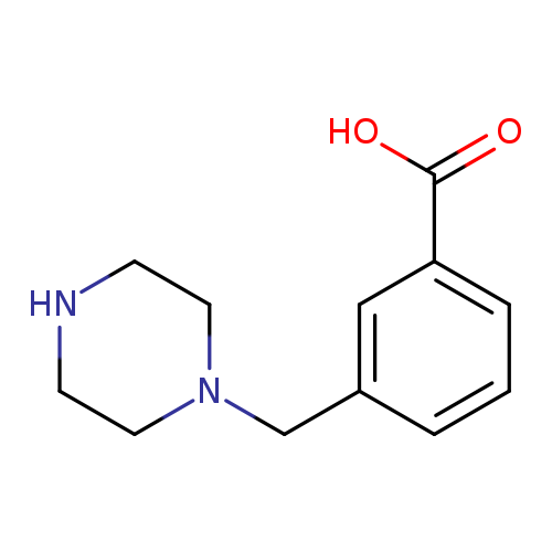 OC(=O)c1cccc(c1)CN1CCNCC1