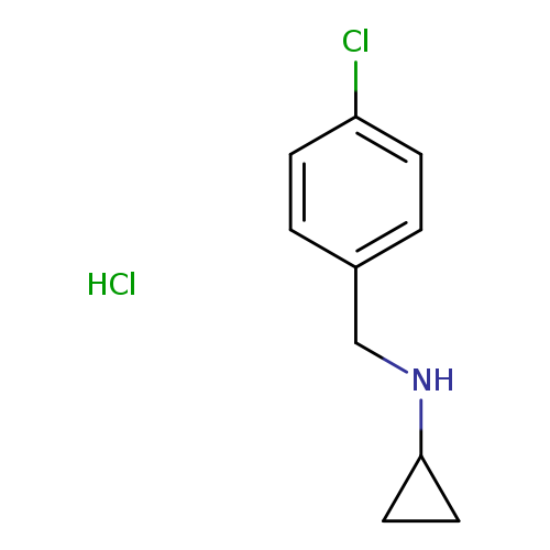 Clc1ccc(cc1)CNC1CC1.Cl