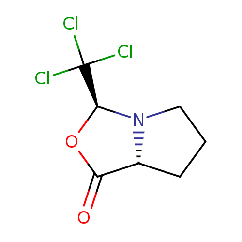 O=C1O[C@H](N2[C@@H]1CCC2)C(Cl)(Cl)Cl