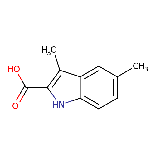 Cc1ccc2c(c1)c(C)c([nH]2)C(=O)O