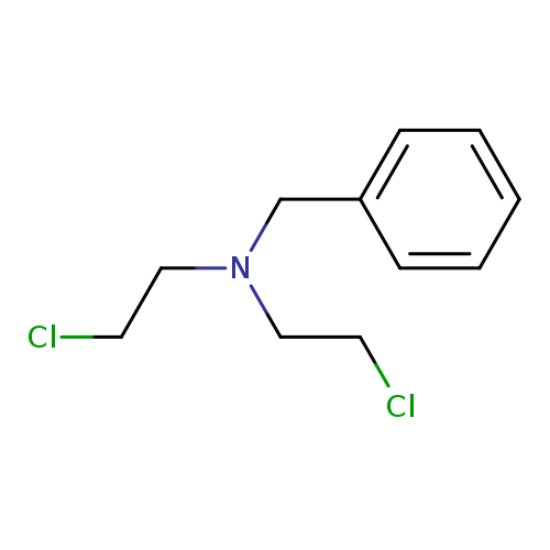 ClCCN(Cc1ccccc1)CCCl