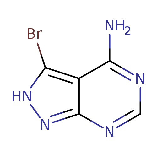 Nc1ncnc2c1c(Br)[nH]n2