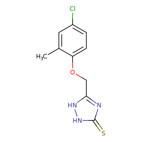 Clc1ccc(c(c1)C)OCc1[nH][nH]c(=S)n1