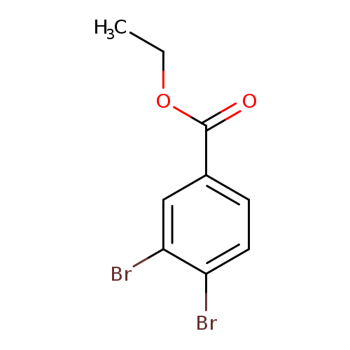 CCOC(=O)c1ccc(c(c1)Br)Br