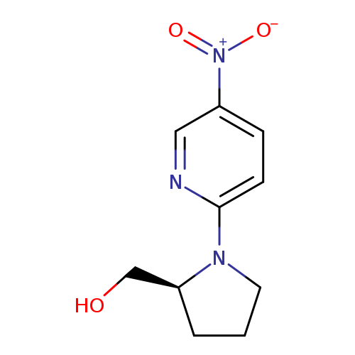 OC[C@@H]1CCCN1c1ccc(cn1)[N+](=O)[O-]