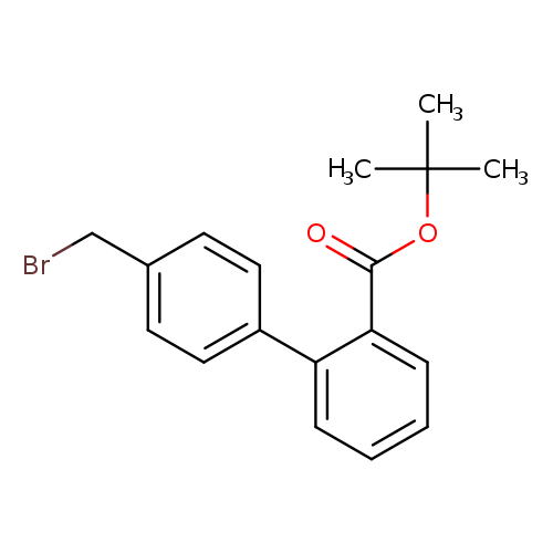 BrCc1ccc(cc1)c1ccccc1C(=O)OC(C)(C)C
