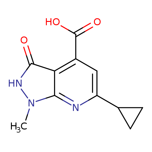 OC(=O)c1cc(nc2c1c(=O)[nH]n2C)C1CC1