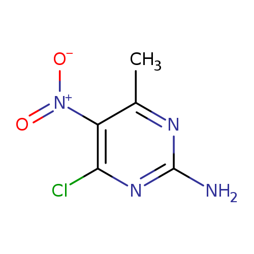 Nc1nc(C)c(c(n1)Cl)[N+](=O)[O-]