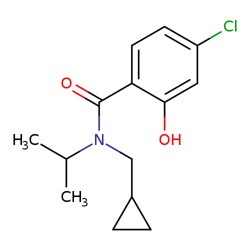 Clc1ccc(c(c1)O)C(=O)N(C(C)C)CC1CC1
