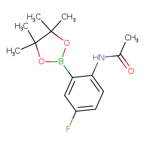 CC(=O)Nc1ccc(cc1B1OC(C(O1)(C)C)(C)C)F