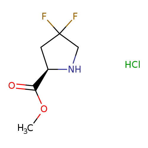 COC(=O)[C@@H]1NCC(C1)(F)F.Cl