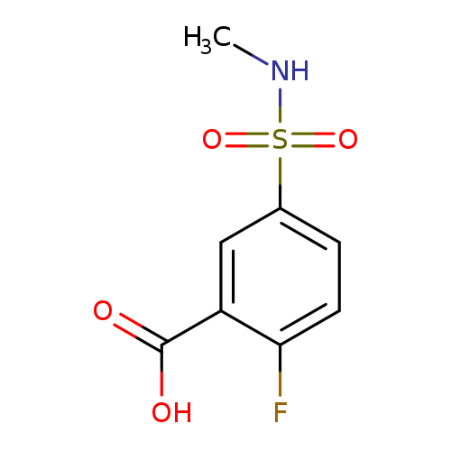 CNS(=O)(=O)c1ccc(c(c1)C(=O)O)F