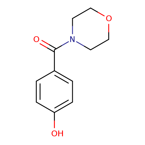 O=C(c1ccc(cc1)O)N1CCOCC1