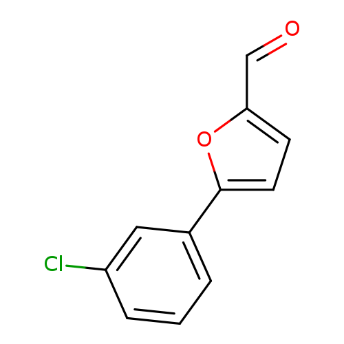 O=Cc1ccc(o1)c1cccc(c1)Cl