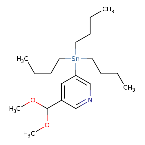 CCCC[Sn](c1cncc(c1)C(OC)OC)(CCCC)CCCC