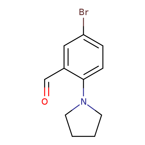 O=Cc1cc(Br)ccc1N1CCCC1