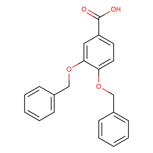 OC(=O)c1ccc(c(c1)OCc1ccccc1)OCc1ccccc1