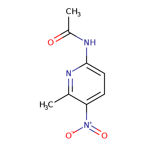 CC(=O)Nc1ccc(c(n1)C)[N+](=O)[O-]