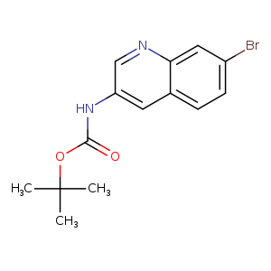 O=C(OC(C)(C)C)Nc1cnc2c(c1)ccc(c2)Br