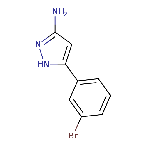 Brc1cccc(c1)c1[nH]nc(c1)N